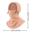 thumbnail image 3 of Pasamontañas mascarilla multifuncional cubierta de cara completa para hombres y mujeres (rosa), 3 of 5