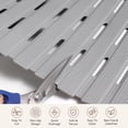 thumbnail image 2 of OTHWAY Non Slip Shower Mat for Tub & Inside Shower,36.6" x 16.9" Soft TPE Bath Mat with Suction Cups,Easy to Cut Shower Floor Mat,Machine Washable Bathtub Mats(Light Grey), 2 of 10