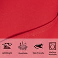 thumbnail image 2 of Lorviah 1800 Thread Count Soft Flat Sheet, Easy Care Breathable Cooling Top Sheet, California King Size, Red, 2 of 5