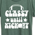 thumbnail image 3 of Instant Message - Classy Until Kickoff - Women's Short Sleeve Graphic T-Shirt, 3 of 7