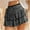 Rose Gold, variant on Generic Women's Cute Sequin Ruffle Skirt High Waist Glitter Layered Hem Sparkle Mini Skirt Shiny Mini Skirt Built in Shorts