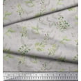 thumbnail image 1 of Soimoi Gray Rayon Fabric Berries Leaves Decor Fabric Printed Yard 42 Inch Wide, 1 of 2