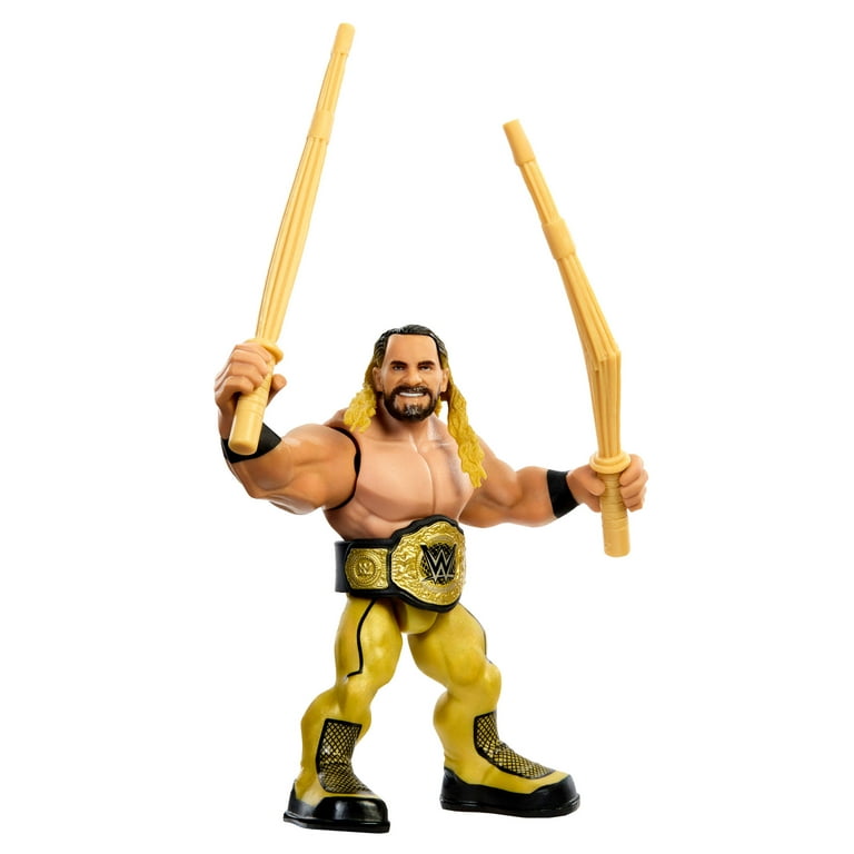 WWE Knuckle Crunchers Seth Rollins Action Figure & Accessories