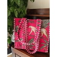 thumbnail image 3 of Craft Lovers Women Handblock Lightweight Travel Bag Purse Cotton Shoulder Tote Bag For Shopping Grocery & Beach Bag, 3 of 3