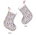 thumbnail image 3 of Salouo Tulips Flowers Print Christmas Stockings,Large Xmas Stocking Set of 1 Holiday and Farmhouse Stocking for Christmas Holiday Party Decoration(17.7*11 Inch), 3 of 7
