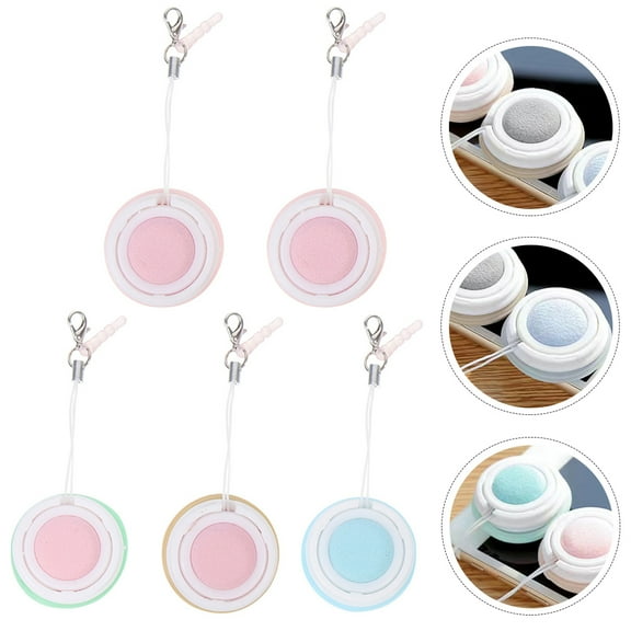 Uonlytech 5Pcs Portable Lens Wipes for Glasses and Electronics with Keychain Assorted Color