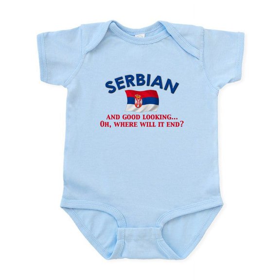 CafePress - Good Lkg Serbian 2 Infant Bodysuit - Baby Light Bodysuit, Size Newborn - 24 Months