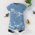 thumbnail image 6 of GYRATEDREAM Toddler Boy Short Set Clothes Casual CrewNeck Short Sleeve Top and Short Sets Summer Outfits for 2 Years, 6 of 9