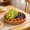Brown #2, variant on Woven Storage Basket, Plastic Basket for Organizing Fruit and Vegetable Counter Display, Round Imitation Rattan Tray for Kitchen Counter, Bread and Snack Holder for Home Use