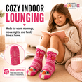 thumbnail image 6 of Girls Cabin Socks, Soft Sole Sweater Knit with Non-Slip Silicone Grippers, PINK, M/L, 6 of 9