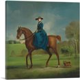 thumbnail image 1 of ARTCANVAS The Countess of Coningsby in the Costume of the Charlton Hunt Canvas Art Print by George Stubbs - Size: 12" x 12" (1.50" Deep), 1 of 9