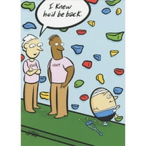 Oatmeal Studios Humpty Dumpty at Climbing Wall Funny Get Well Card