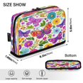 thumbnail image 3 of Standing Pencil Case with Base Large Capacity Stationery Pouch Pen Bag with Zipper for Women Men Vibrant and Lively Butterflies, 3 of 7