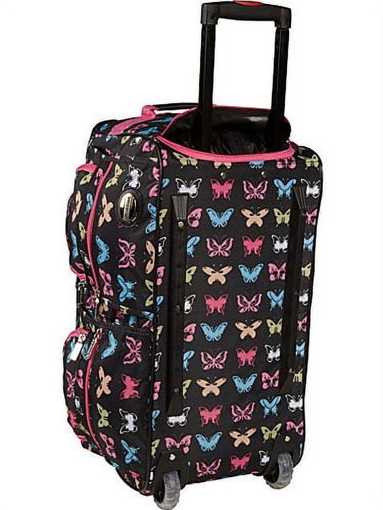 Rockland 16L Rolling Duffel Bag - Pink Bandana