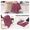 thumbnail image 3 of Sikiie Rose Leopard Print Waffle Weave Kitchen Dish Cloth,Super Absorbent Kitchen Dish Towels 16*26 Inches for Dish Rags Washing Dishes, Drying Dishes, 3 of 7