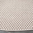thumbnail image 5 of SAFAVIEH Sisal All-Weather Delroy Solid Indoor/Outdoor Area Rug, Natural/Ivory, 6'7" x 6'7" Round, 5 of 8
