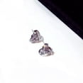 thumbnail image 4 of Pretty 925 Silver Stud Earring Cubic Zircon Women Wedding Party Jewelry A Pair, 4 of 6