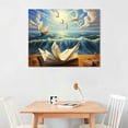 thumbnail image 2 of JEUXUS Salvador Dali Wave Book Canvas Wall Art - Famous Oil Painting Print Poster - Beautiful Surrealism Art Reproduction for Living Room Office Home Wall Decor Unframed - Great Gift(Salvador Dali, 2 of 4