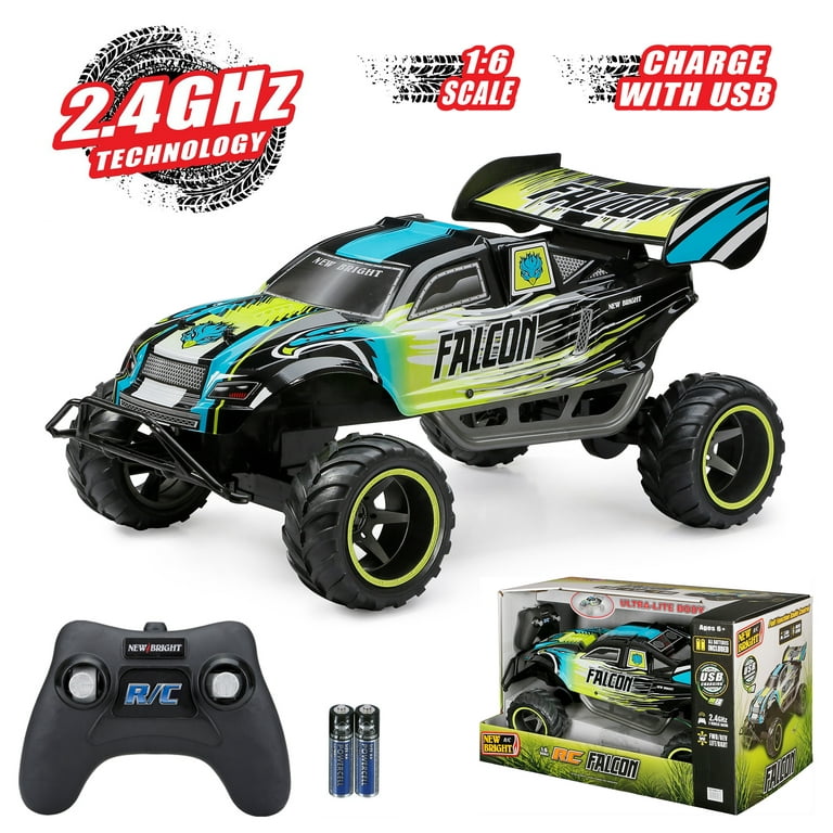 New Bright (1:6) Falcon Battery Remote Control Green Buggy, 6616WU 