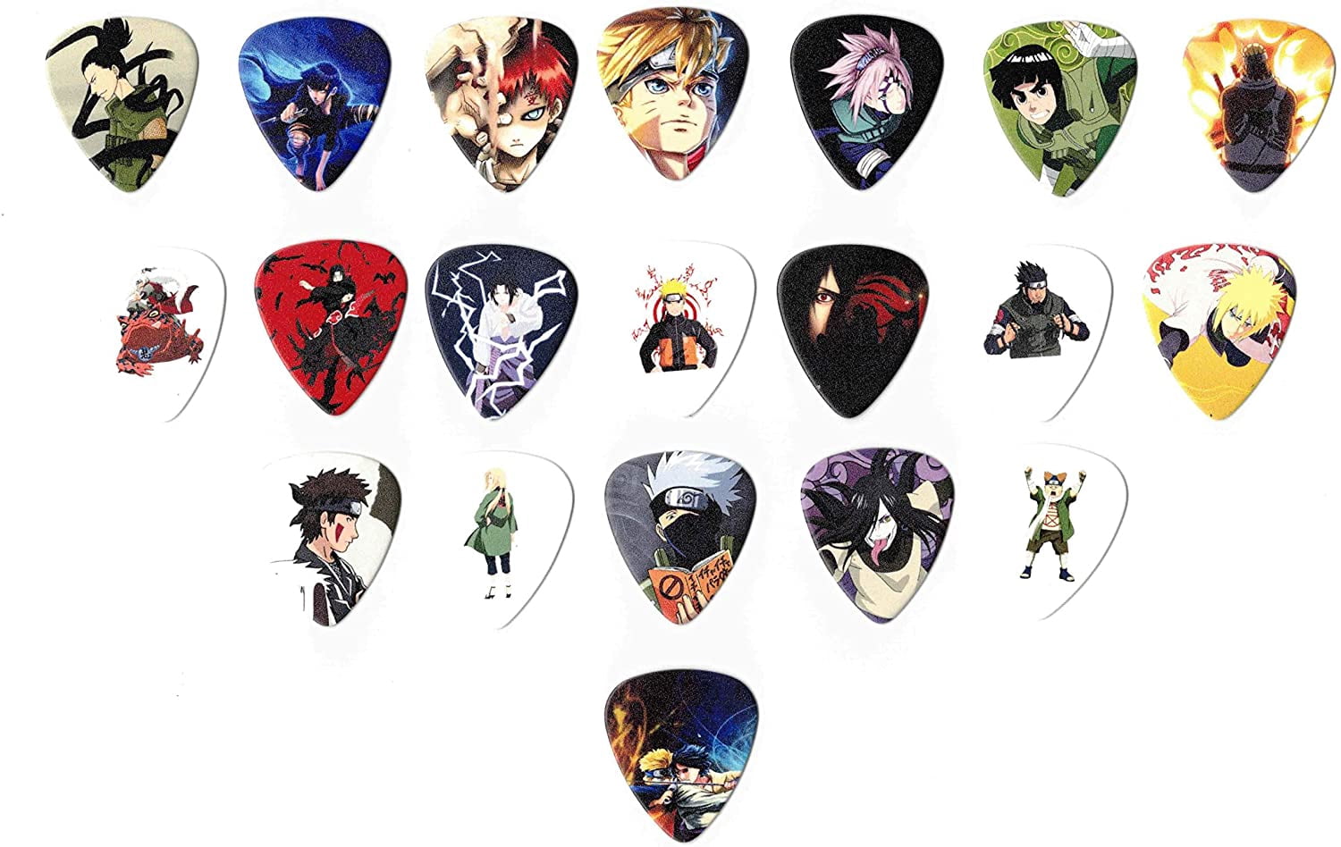 Naruto Guitar picks - Mega Pack (20 picks in a pack)