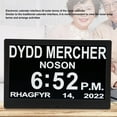 thumbnail image 3 of Calendrier Numérique Réveil, Station Météo 10 Pouces pour Démence avec 5 Rappels d'Alarme et Réglage Automatique, pour Perte de Mémoire, Alzheimer, avec Télécommande, Noir, 3 of 8