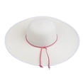 thumbnail image 4 of Sombrero de paja de mujer Hugo plegable Verano Borde Ancho negro, 4 of 5