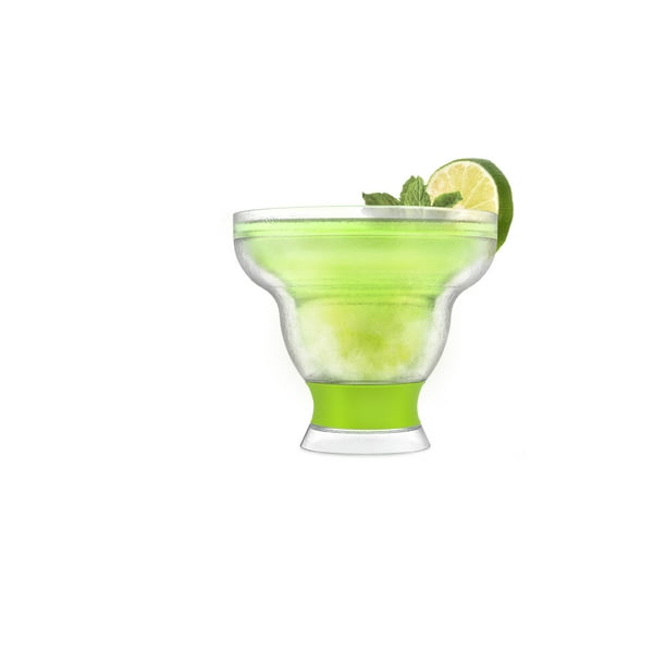 HOST Freeze Plastic Stemless Double Walled Insulated Margarita Glasses