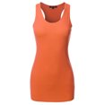 thumbnail image 2 of A2Y Women's Basic Solid Soft Cotton Scoop Neck Racer-Back Tank Top, 2 of 6