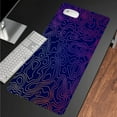 thumbnail image 2 of Large Gaming Desk Mat - Topographic Design - 3mm Rubber Base - Smooth Surface for Precision - Keyboard & Mouse Pad, 2 of 6