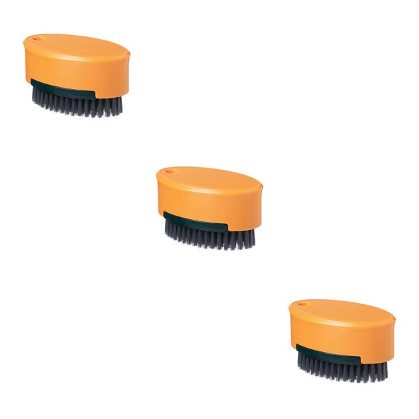 Billuyoard Cepillo de limpieza absorbente Palm Scrubber baño colgante hogar reutilizable fregado estropajo naranja Type1 NO1