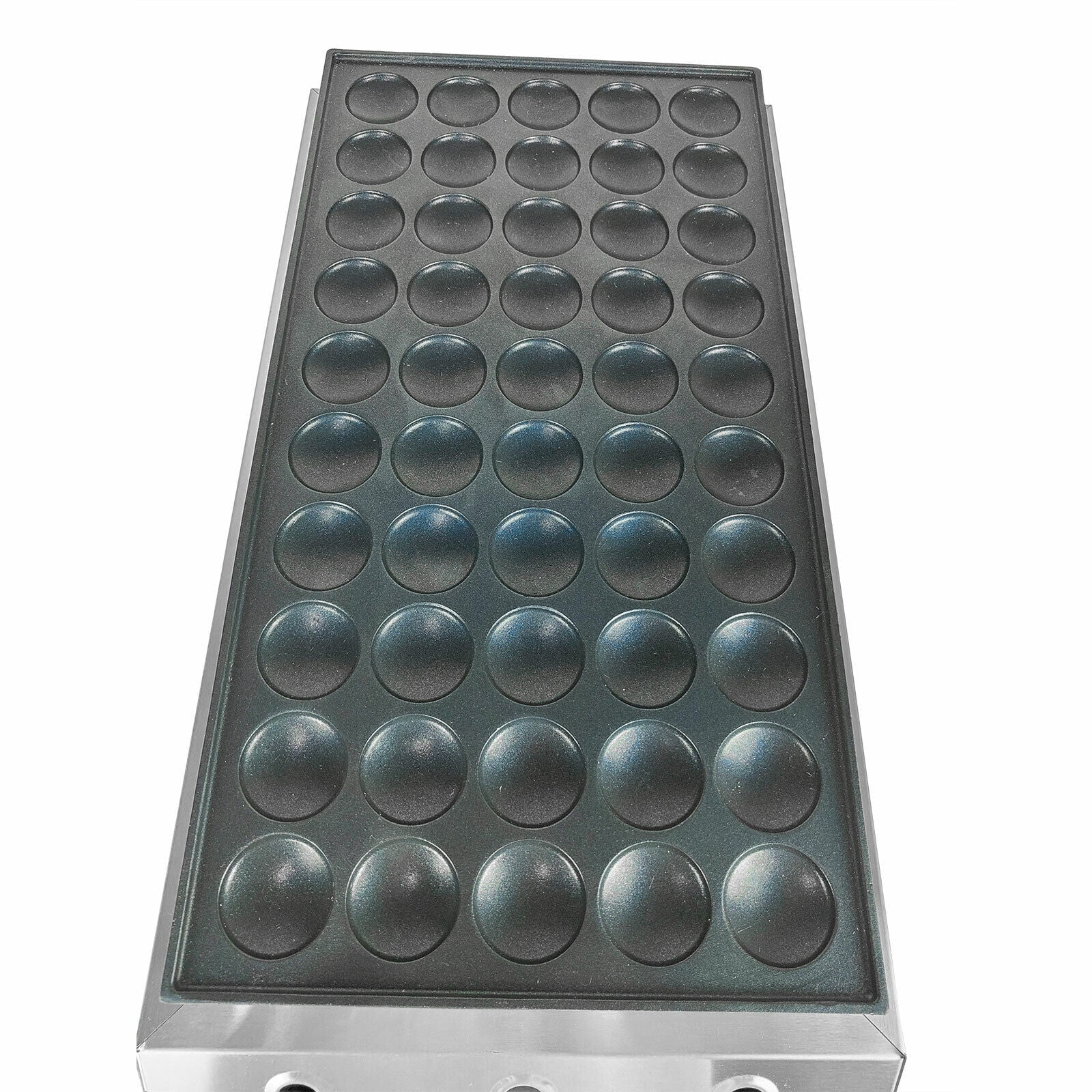 Miumaeov LPG Gas Waffle Maker Commercial Nostick Dutch Pancake Poffertjes Baker Machine (50 Pcs)