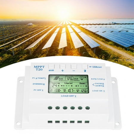 

Dual-time Controller Solar Charge Controller PWM Solar Charge Controller For Home Outdoors Gel Sealed Flooded