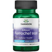 Swanson Albion Ferrochel Iron 18 mg 180 Caps