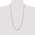 thumbnail image 7 of Auriga Fine Jewelry 10K Yellow Gold 2.25 mm Diamond-cut Rope Chain Necklace for Women 28", 7 of 7