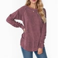 thumbnail image 3 of Weardear Women Long Sleeve Tunic Tops Casual Loose Fit Crew neck Shirts Basic Fall Pullover Outfits, Size S-XXL, 3 of 8