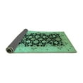 thumbnail image 2 of Ahgly Company Indoor Rectangle Oriental Turquoise Blue Traditional Area Rugs, 6' x 9', 2 of 4