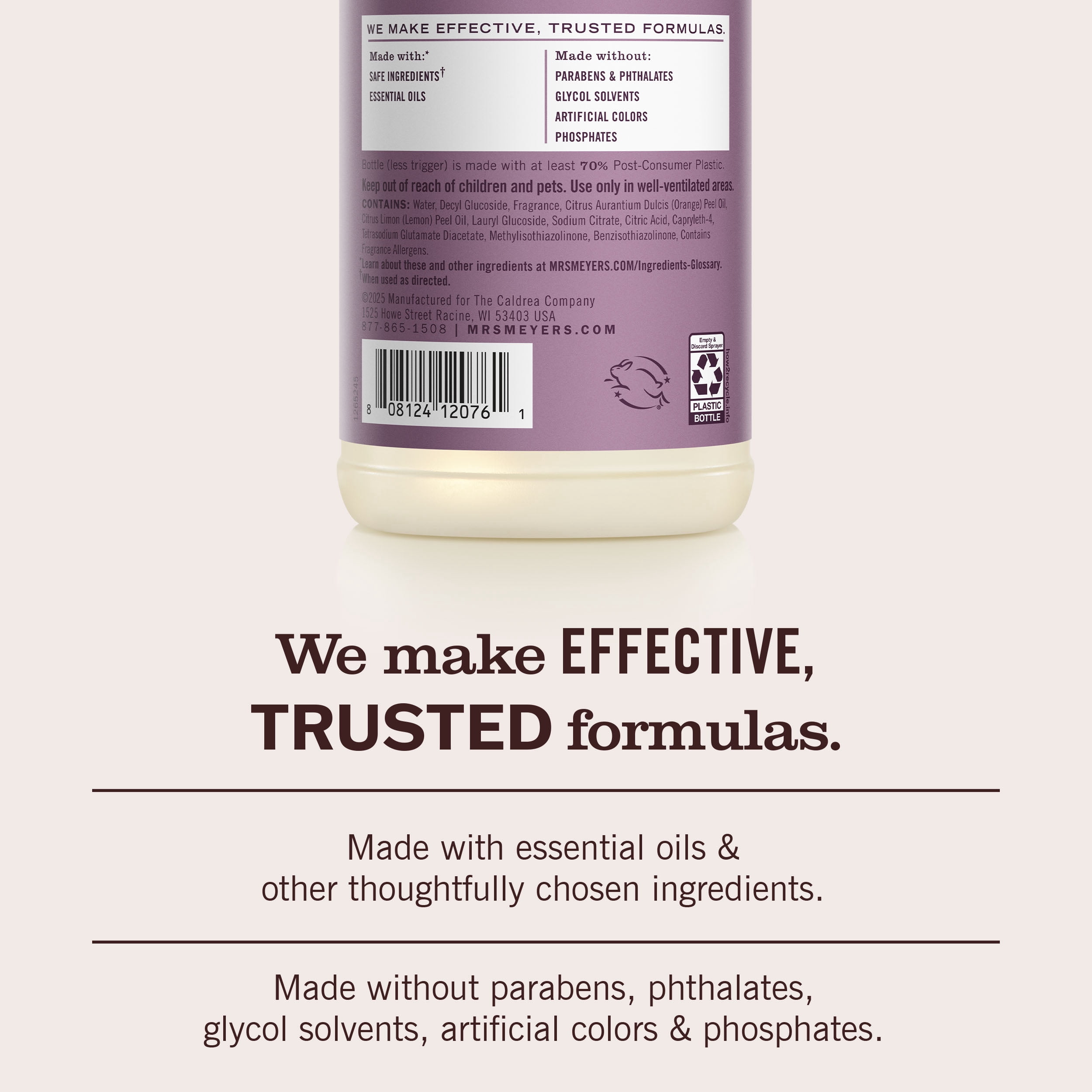 Mrs. Meyer's Clean Day Multi-Surface Everyday Cleaner, Elderberry Scent, 16 Fl Oz Bottle