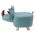 thumbnail image 4 of Small Wooden Footstool, Cute Animal Footstool With Soft Padded Cushion And Prevent Slip Feet Small Footrest Stools For Kids Adults, 4 of 8