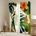thumbnail image 3 of Castle Fairy Flying Butterflies Boy Girl Blackout Curtains Set of 2 (52x84 Each),Chic Floral Flowers Window Curtains,Tropical Plants Curtains and Drapes,Lightweight Room Decor, 3 of 6
