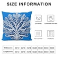 thumbnail image 6 of Blue Starfish Pillow Covers 18x18 Inch Set of 2, Nautical Ocean Coastal blue Coral Throw Pillows Spring Summer DecorationsLinen Pillowcase OutdoorDecor Farmhouse Cushion Case for Home Holiday Multiple, 6 of 6