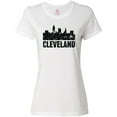 thumbnail image 3 of Inktastic Cleveland Skyline Grunge Women's T-Shirt, 3 of 5
