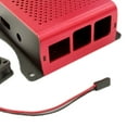 thumbnail image 3 of Esquirla Aluminum Alloy Computer Case Shell Heat Dissipation Shell Heatsink for Raspberry Pi4 Red with fan, 3 of 3