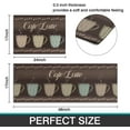 thumbnail image 4 of Culturalnav Coffee Kitchen Mat Set of 2 Non Slip Kitchen Runner Rug Throw Rugs Indoor/Outdoor Floor Mat for Home Kitchen-17*24 + 17*47 inches, 4 of 5