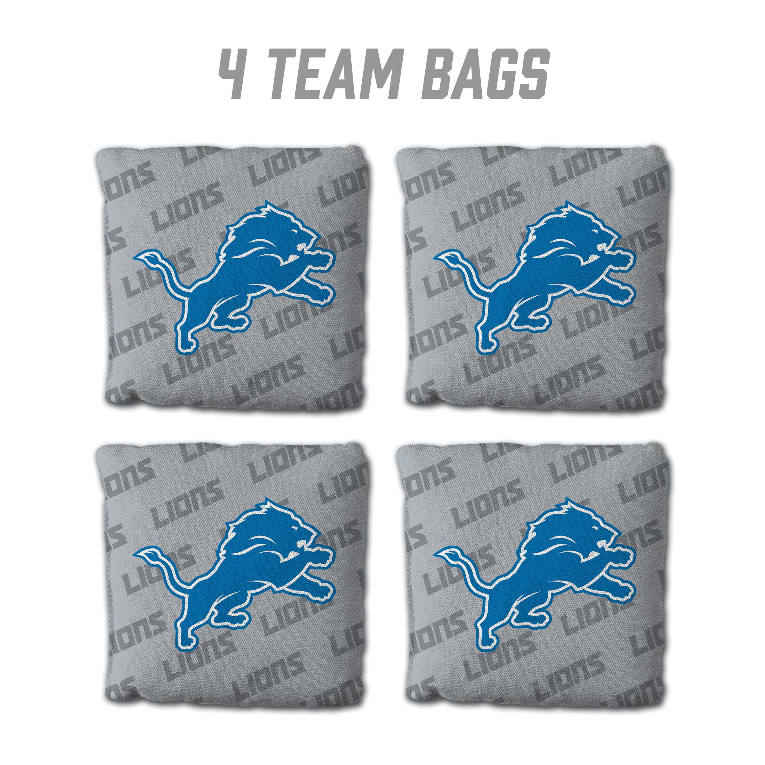 NFL Detroit Lions Cornhole Bags - 4PK - Grey
