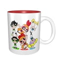 thumbnail image 4 of Taza de cerámica de Las Chicas Superpoderosas para hombres y mujeres, linda taza de café y agua para las vacaciones de Navidad, diseño único con asa para la oficina en casa, taza de café y té, 4 of 5