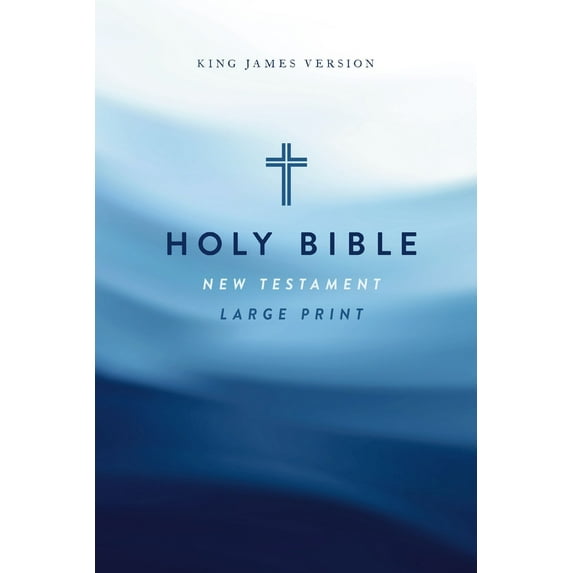 Pre-Owned KJV Large Print Outreach New Testament Bible, Cross Softcover, Comfort Print (Paperback)