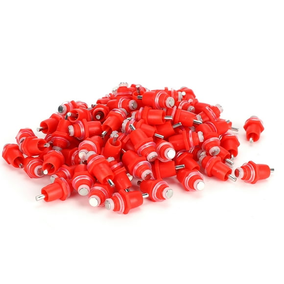 100Pcs Chicken Water Nozzle, Durable Waterer Water Nozzle, Red For Chicken Pets