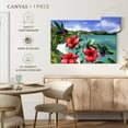 thumbnail image 5 of Elephant Stock Hibiscus Hummers Wall Art - Horizontal Canvas Wall Art - Hallway Wall Decor - Floral And Botanical Canvas - Red And Green Decor By Carolyn Steele - 39" x 26", 5 of 8