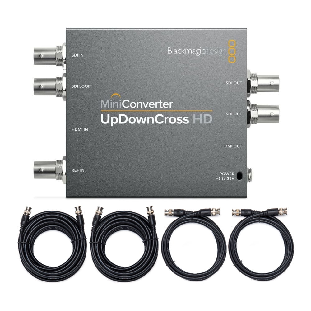 Blackmagic Design Mini Converter UpDownCross HD Bundle with SDI