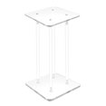 thumbnail image 1 of 9 X 9 X 12" 3/4" Rods Clear Riser Acrylic Transparent Plexiglass Pedestal Table Display Podium Glorifier Riser Stand Centerpiece Flower Sculputure Merchandise Lamp Book Stand 2X10136-9X9"+4X10134-12", 1 of 5